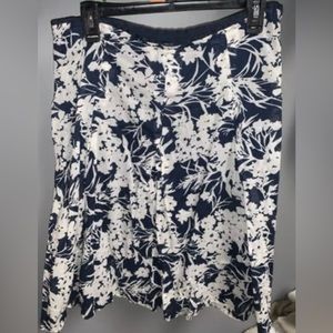 BANANA REPUBLIC FLORAL‎ SKIRT TROPICAL sz 8